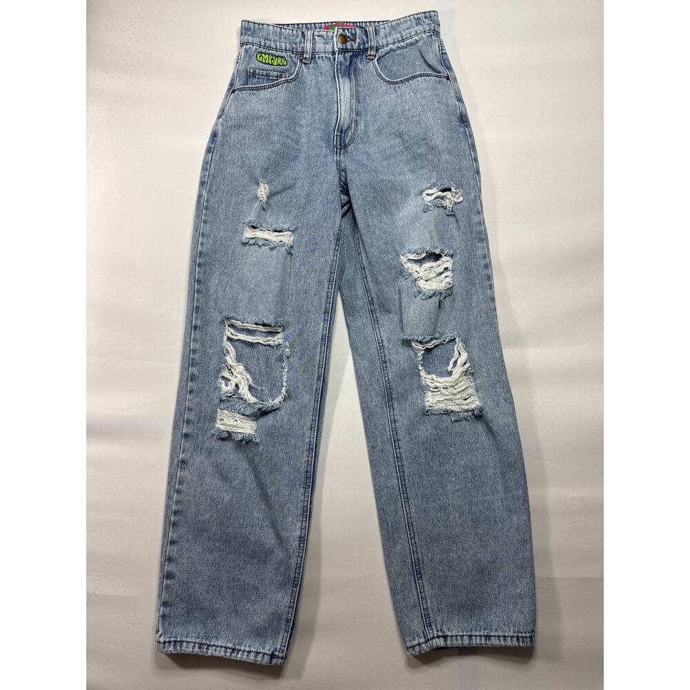 Empyre Women's Tori Loose Fit Skater Blue Jeans - Size 3 (26x28.5)*